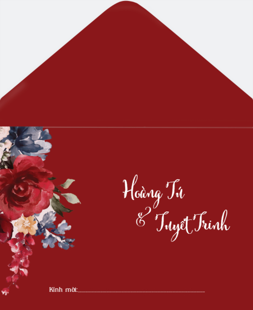 Mẫu thiết kế Bao thiệp cưới Better Together, hoa lá, thiên nhiên, floral, vintage, cổ điển 1779398395