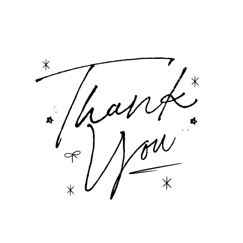 Mẫu thiết kế Nhãn dán Decal Thank you, cảm ơn, dễ thương, cute, sự kiện, thời trang 1778456417