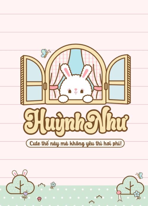 Mẫu thiết kế Sổ tay Thỏ, bunny, rabbit, cá nhân, personal style, cute, dễ thương, hoạt hình 1778438786