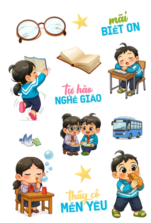 Mẫu thiết kế Nhãn Sticker - Sticker Sheets Tự hào nhà giáo 1778442543