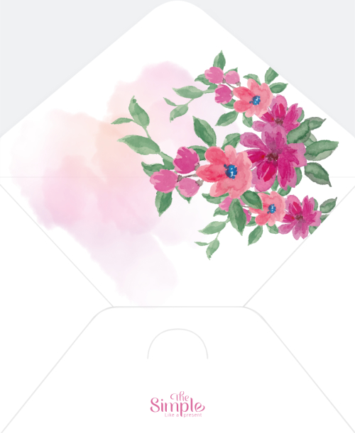 Mẫu thiết kế Bao thiệp cưới Hoa lá, thiên nhiên, floral, vintage 1779402191