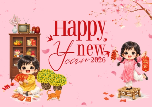 Mẫu thiết kế Thiệp chúc mừng Happy new year 2026 1778442185