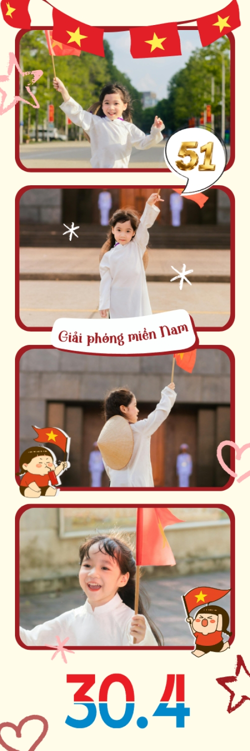 Mẫu thiết kế Bộ Ảnh Photobooth Em bé yêu nước 1779994243