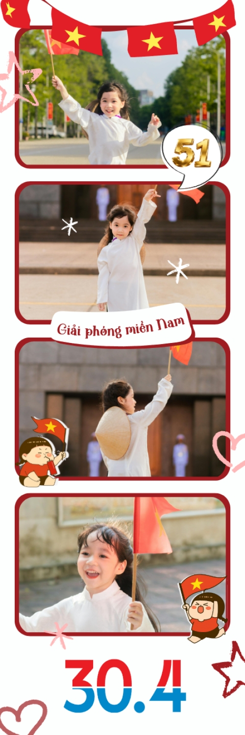 Mẫu thiết kế Bộ Ảnh Photobooth Em bé yêu nước 1779996856