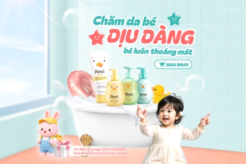 Mẫu thiết kế Bài post MXH ngang Chăm da bé dịu dàng bé luôn thoáng mát 1778971088