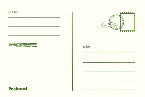 Mẫu thiết kế Postcard Việt Nam, phong cảnh, thiên nhiên, đơn giản, simple, minimalist, tối giản 1779471815