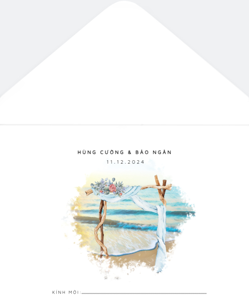 Mẫu thiết kế Bao thiệp cưới Sea Lover, cổ điển, vintage, retro, classic 1779398395