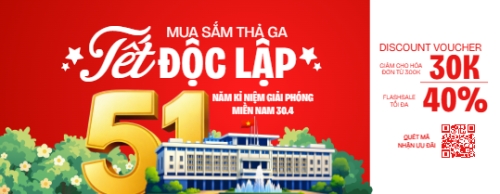 Mẫu thiết kế Gift voucher Tết Độc Lập mua sắm thả ga 1778442862