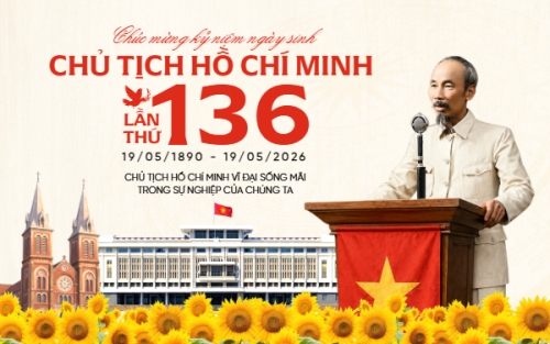 Mẫu thiết kế Banner - Băng rôn Kỷ niệm 136 năm ngày sinh Chủ tịch Hồ Chí Minh 1778425913