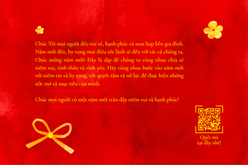 Mẫu thiết kế Thank you card Tết, Xuân, Ất tỵ, 2025, năm 2025, hoa lá, thuần Việt, cổ điển 1778451309