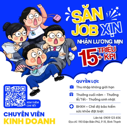 Mẫu thiết kế Bài post MXH vuông Săn job xịn 1778442180