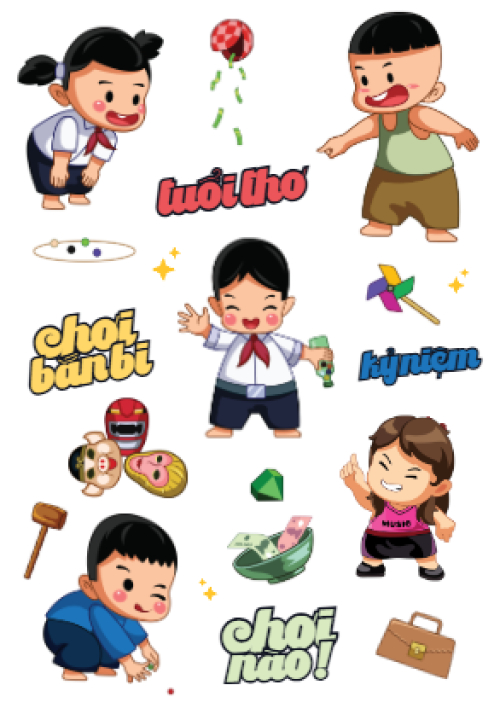 Mẫu thiết kế Nhãn Sticker - Sticker Sheets Việt Nam, truyền thống, Vietnamese, traditional 1777890790