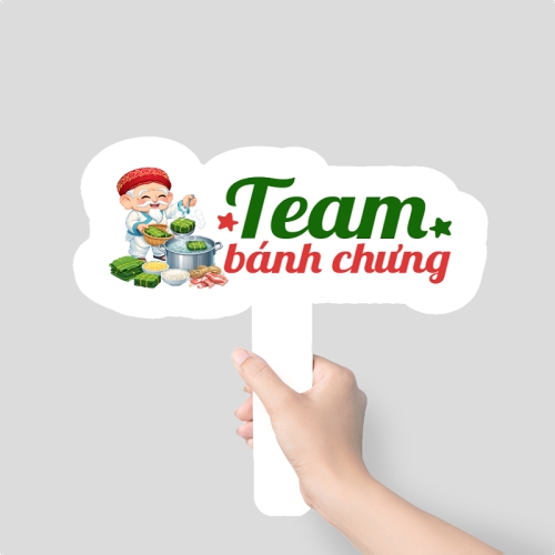 Mẫu thiết kế Hashtag cầm tay Team bánh chưng 1777575557
