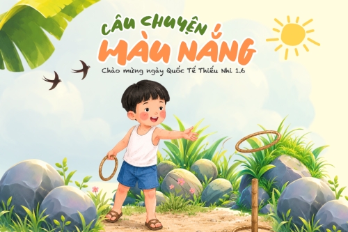 Mẫu thiết kế Bài post MXH ngang Chào mừng ngày Quốc tế thiếu nhi 1.6 1778971088