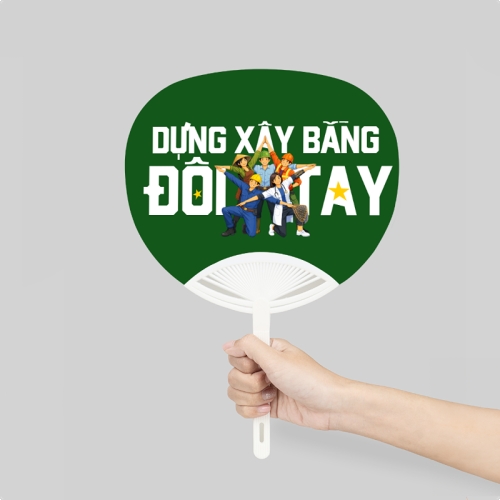 Mẫu thiết kế Quạt cầm tay Dựng xây bằng đôi tay 1778456098