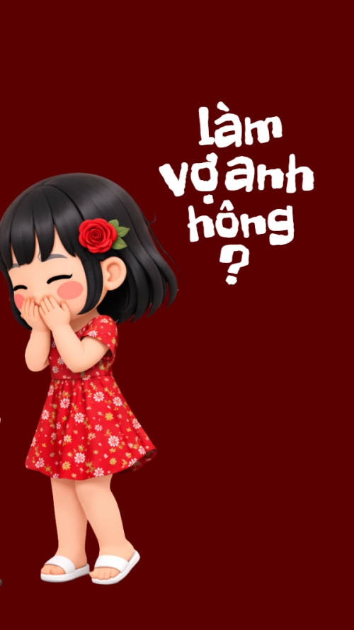 Mẫu thiết kế Hình nền điện thoại Tặng em đóa hồng Làm vợ anh không? 1778446398
