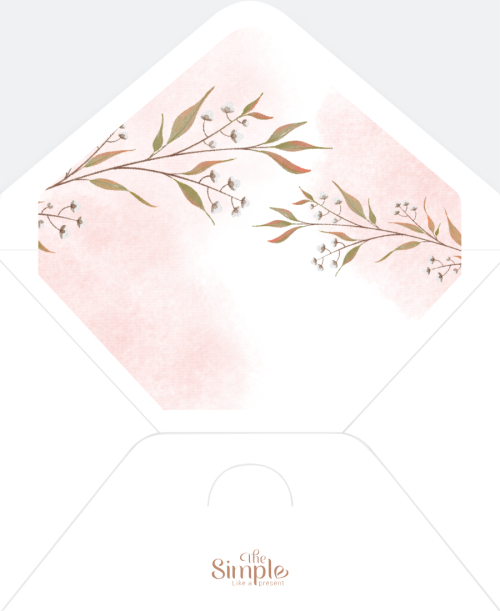 Mẫu thiết kế Bao thiệp cưới Hoa lá, thiên nhiên, floral, vintage 1779395128