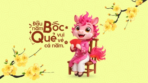 Mẫu thiết kế Hình nền máy tính Đầu năm bốc quẻ vui vẻ cả năm 1778442285
