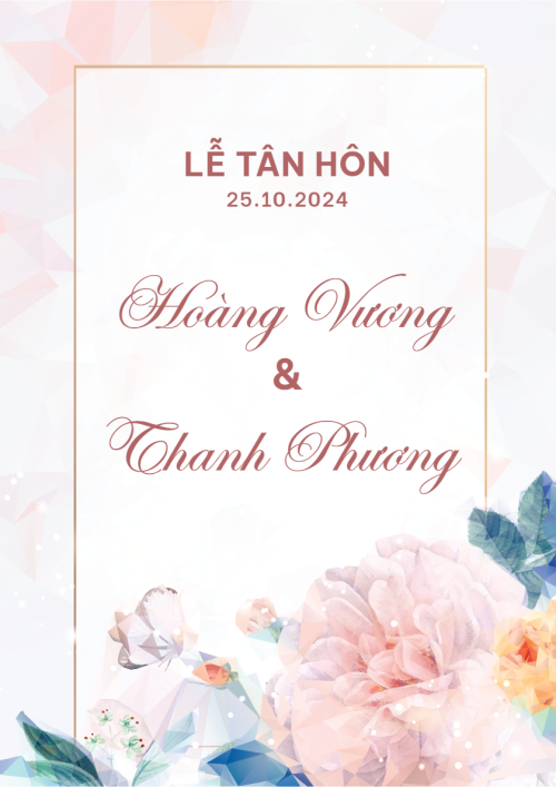 Mẫu thiết kế Khung ảnh (dọc) Dreamy Floral, hoa lá, thiên nhiên, floral, màu nước 1778459626
