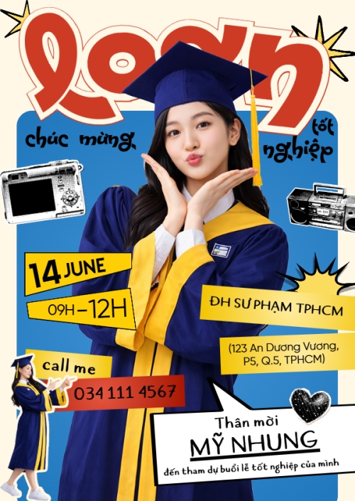 Mẫu thiết kế Thư mời Thư mời tốt nghiệp 1778441744