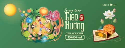 Mẫu thiết kế Gift voucher Trung thu, Tết Đoàn Viên, mid-autumn festival, sự kiện, ẩm thực, food, event, hiện đại, modern, cute, dễ thương, chibi 1778456405