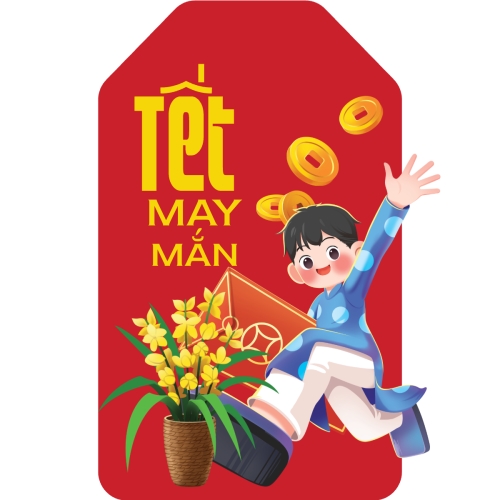Mẫu thiết kế Tag giấy Tết may mắn 1778438618
