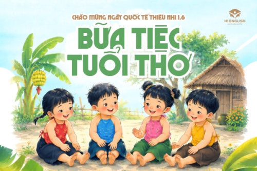 Mẫu thiết kế Bài post MXH ngang Chào mừng ngày Quốc tế thiếu nhi 1.6 1778971088