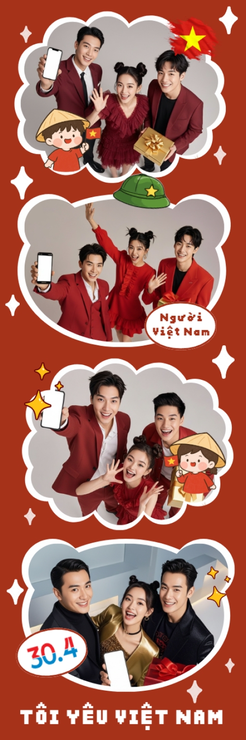 Mẫu thiết kế Bộ Ảnh Photobooth Tôi yêu Việt Nam 1779996856