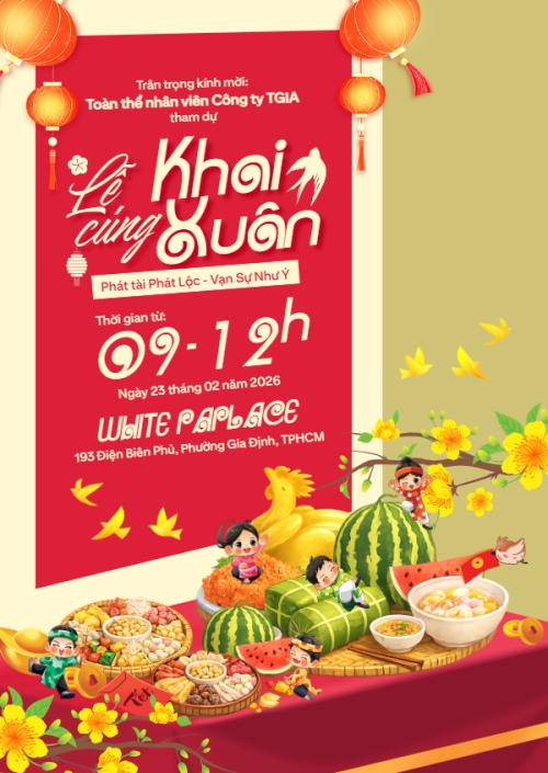 Mẫu thiết kế Thư mời Lễ cúng khai xuân 1778442138