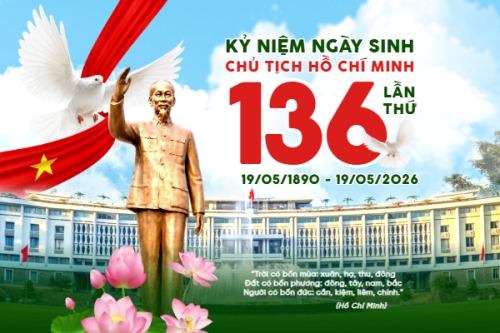 Mẫu thiết kế Bài post MXH ngang Kỷ niệm 136 năm ngày sinh Chủ tịch Hồ Chí Minh 1778442333