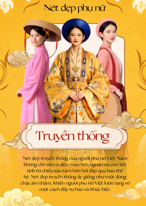 Mẫu thiết kế Poster chuẩn Nét đẹp truyền thống của phụ nữ 1777575546