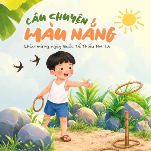 Mẫu thiết kế Bài post MXH vuông Chào mừng ngày Quốc tế thiếu nhi 1.6 1778833313