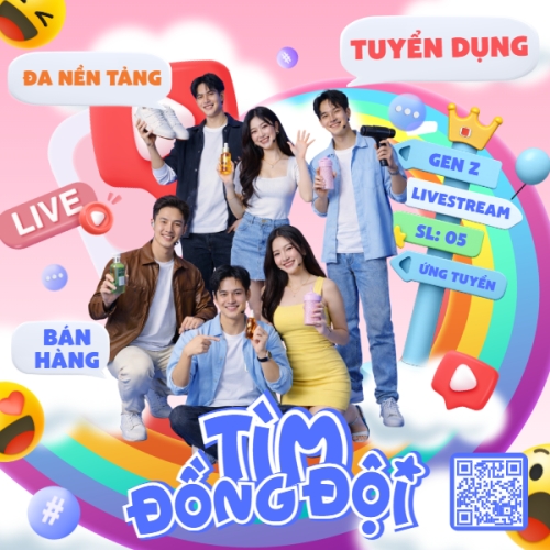 Mẫu thiết kế Bài post MXH vuông Tìm đồng đội 1778442168