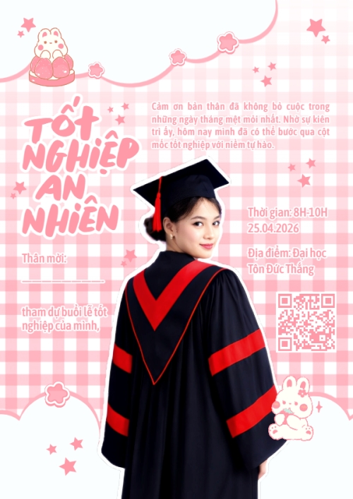 Mẫu thiết kế Thư mời Happy Graduation 1777575058