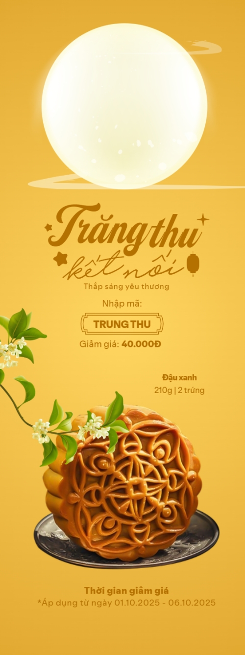 Mẫu thiết kế Standee Trung thu, Tết Đoàn Viên, mid-autumn festival, sự kiện, event, lễ hội, festival, ẩm thực, food, bánh trung thu, hiện đại, modern, sang trọng, đơn giản 1778700683