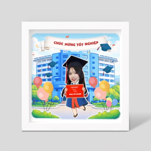 Mẫu thiết kế Khung ảnh 3D Tốt nghiệp đại học 1778442218