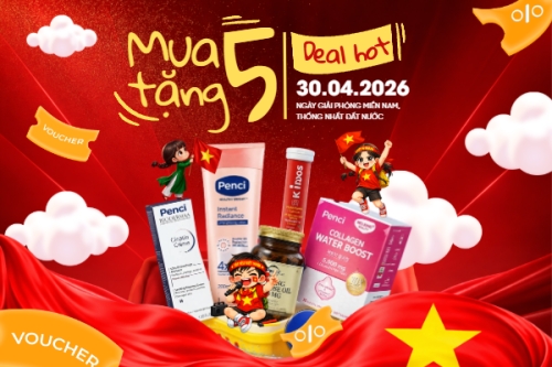 Mẫu thiết kế Bài post MXH ngang Mua 5 tặng 5 deal 30/4 1778442284