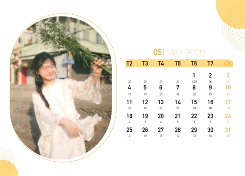 Mẫu thiết kế Lịch để bàn Tết, Xuân, Bính ngọ, năm 2026, 2026, hiện đại, modern, đơn giản, simple 1780077644