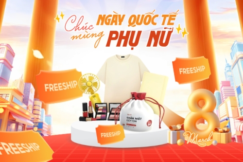 Mẫu thiết kế Bài post MXH ngang Chúc mừng ngày Quốc tế phụ nữ 8/3 1777575557