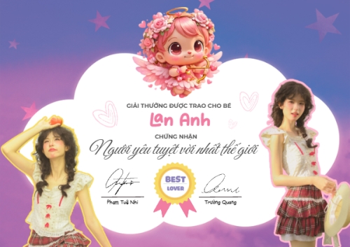 Mẫu thiết kế Bằng khen Người yêu tuyệt vời nhất thế giới 1778442218