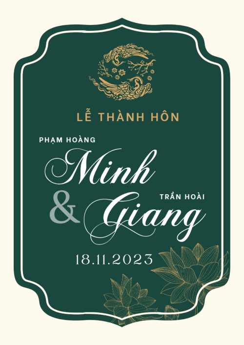 Mẫu thiết kế Khung ảnh (dọc) Nét Duyên Việt Đỏ, truyền thống, traditional, dân gian 1778442285