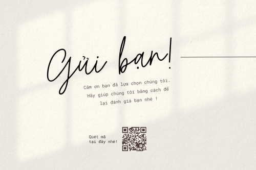 Mẫu thiết kế Thank you card Hiện đại, sang trọng, morden, nhẹ nhàng, hoa lá 1778446686