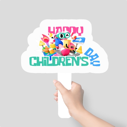 Mẫu thiết kế Hashtag cầm tay Happy children's day 1779473132
