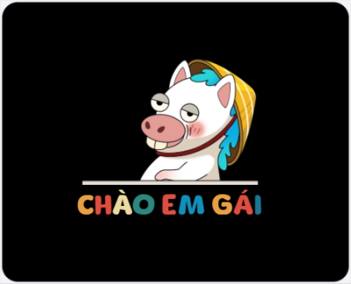 Mẫu thiết kế Tấm lót chuột Chào em gái 1777742109