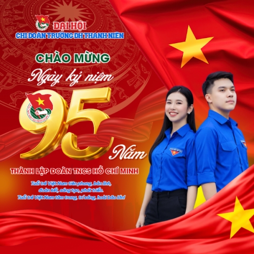 Mẫu thiết kế Bài post MXH vuông Kỷ niệm ngày thành lập Đoàn TNCS Hồ Chí Minh 26/3 1778447669