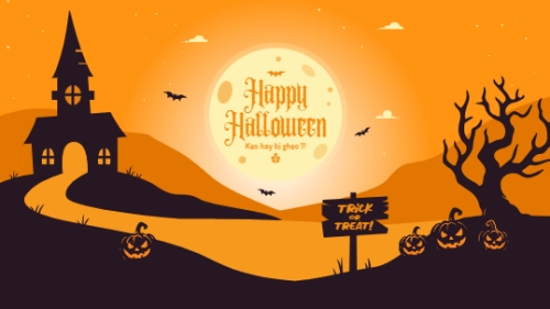 Mẫu thiết kế Hình nền máy tính Halloween, lễ hội ma quái, sự kiện, event, dễ thương, cute, chibi, hoạt hình, cartoon 1777575465