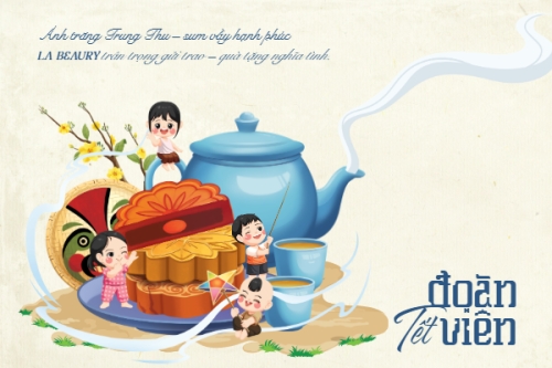 Mẫu thiết kế Thank you card 	Trung thu, Tết Đoàn Viên, mid-autumn festival, sự kiện, event, dễ thương, cute, chibi, hoạt hình, cartoon 1778446640