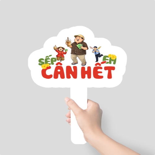 Mẫu thiết kế Hashtag cầm tay Sếp em cân hết 1778442489
