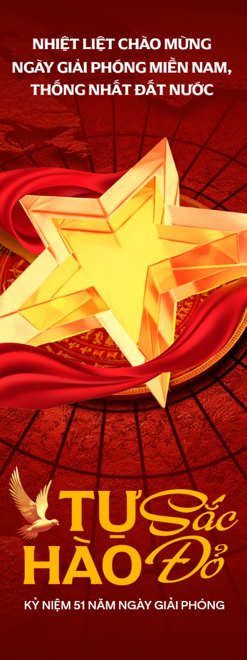 Mẫu thiết kế Standee Tự hào sắc đỏ 1777570621