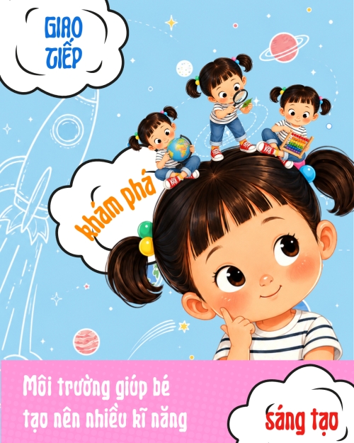 Mẫu thiết kế Bài post MXH dọc Phát triển tư duy cho trẻ 1780163298